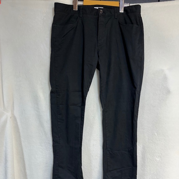 Lot of 2 Calvin Klein Men's Pants Trousers Slacks Chino Black/Grey Slim 34 X 30 - Picture 7 of 14